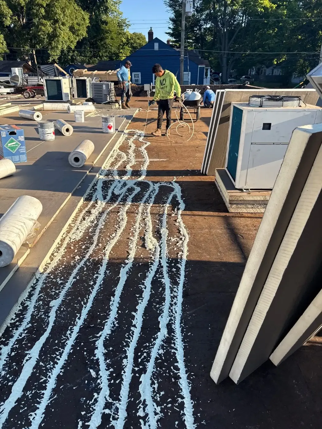 Commercial roofing by Chesterfield Commercial Roofing near Anderson, IN