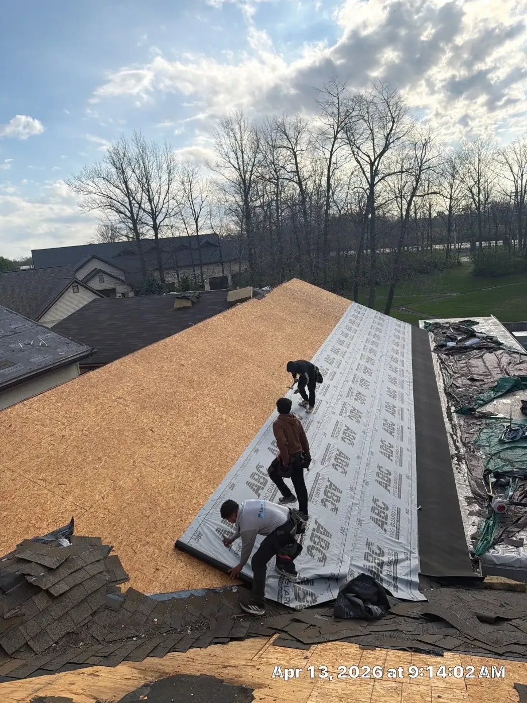 Commercial roof inspection documented in Chesterfield